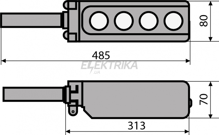 Пост керування тельферний з ключем АСКО-УКРЕМ XAL-B3-6913K (A0140050026)