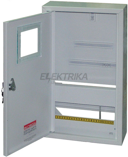 Шафа e.mbox.stand.n.f3.12.z під трифазний лічильник+ 12 мод., навісний, з замком