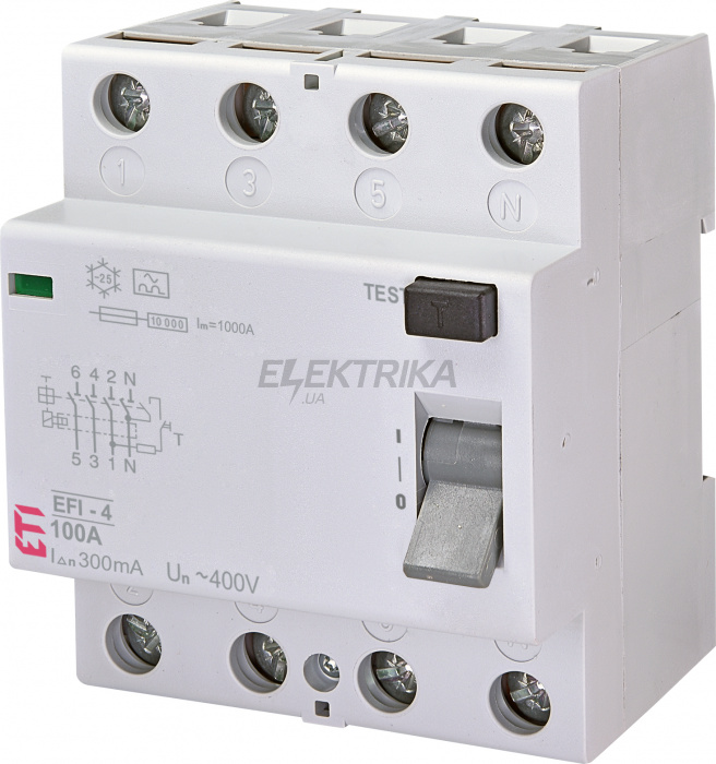 Дифф.реле (ПЗВ) ETI EFI-4 A 100/0.3 002062154
