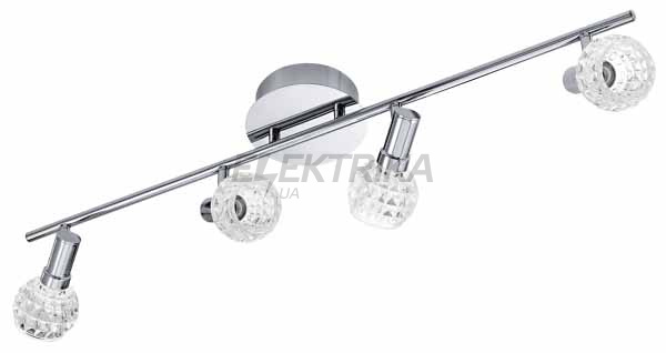 Світильник стельовий 4х4, 6Вт LED, незабарвлений/хром, 92105