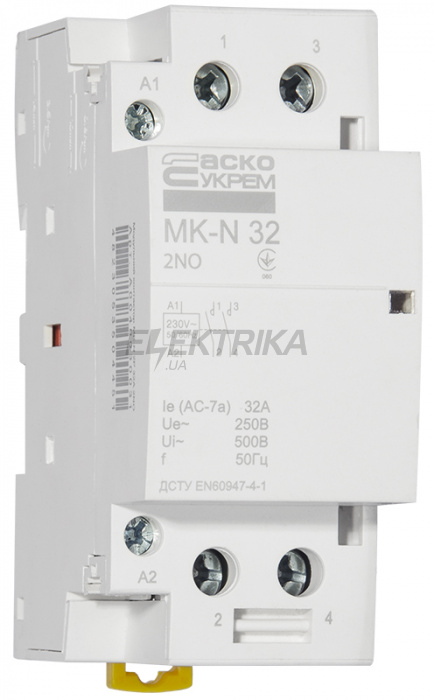 Контактор модульний АСКО-УКРЕМ MK-N 2P 32A 2NO (A0040030031)