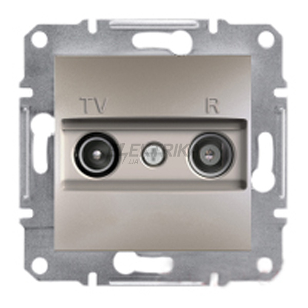 Розетка TV/R прохідна Schneider Electric Asfora 4дб бронза (EPH3300269)