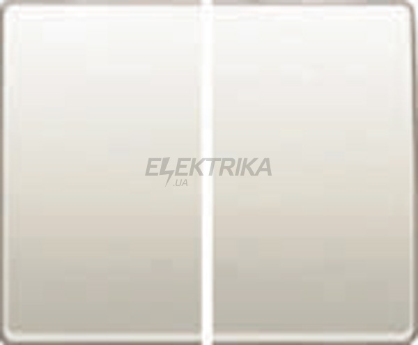 Клавіша вимикача двоклавішного Siemens Mega білий сатиновий (22709-BS)