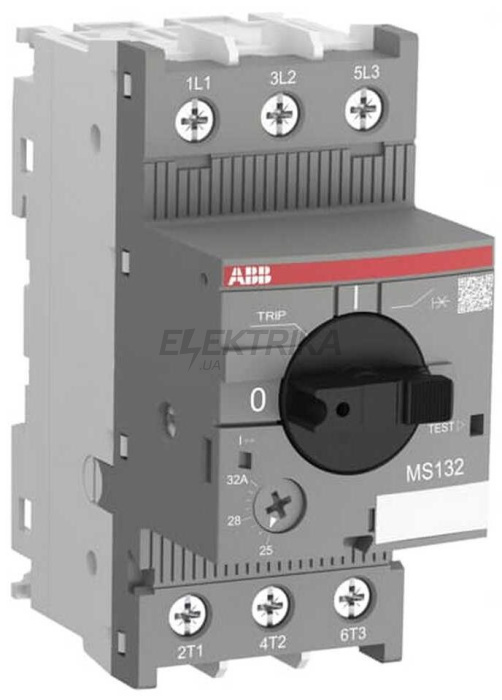 Автомат захисту двигуна ABB MS132-25 (20А-25A) (1SAM350000R1014)