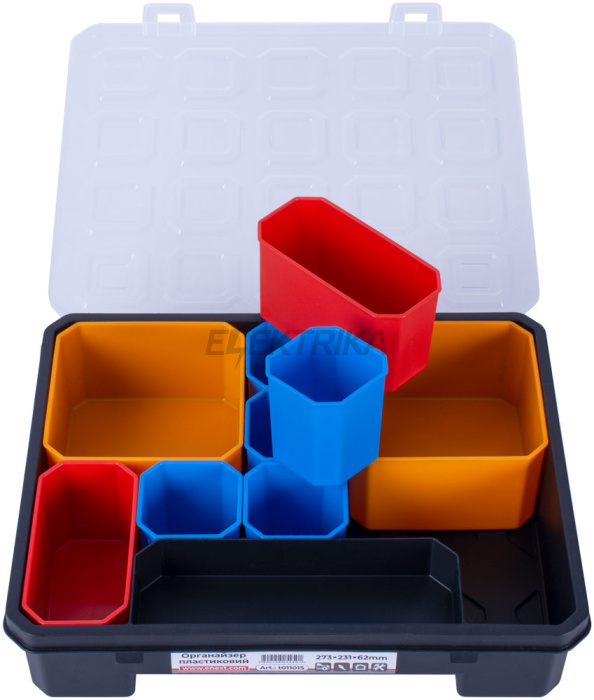 Органайзер пластиковий, e.toolbox.pro.15, 15" 273х231х62мм (t011015)