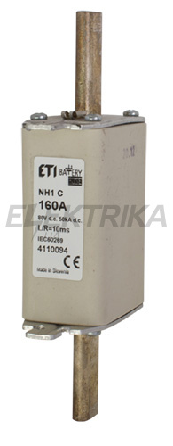 Плавка вставка запобіжник ETI M1 bat 50A/80V DC 004110089
