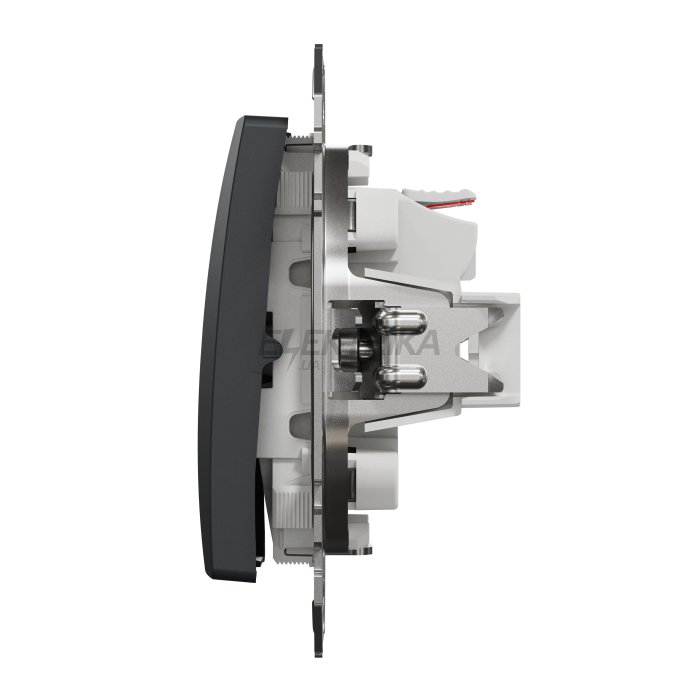 Двоклавішний вимикач Чорний Sedna Design Schneider Electric SDD114105
