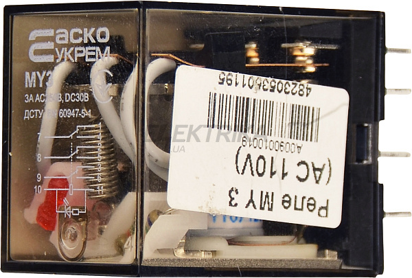 Реле проміжне АСКО-УКРЕМ МY3 (AC 110 V) (A0090010019)