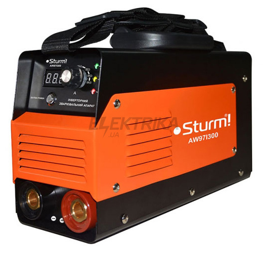 Інвертор зварювальний (300а, кнопка, extra power) Sturm aw97i300