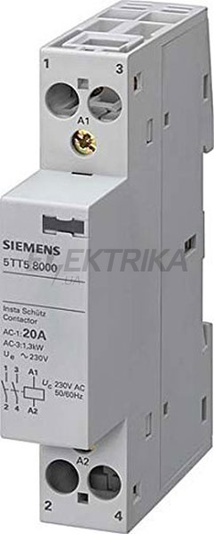 КОНТАКТОР SIEMENS 1НО+1НЗ AC230V 20A