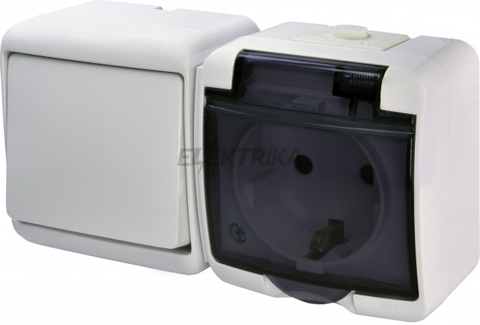 Вимикач із розеткою ETI VRHH-1sd 004668032