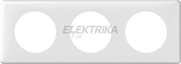 Рамка, програма Celiane, 3 поста, білий