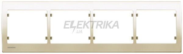 Рамка 4 посту Siemens Iris слонова кістка (S18004 A)