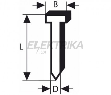 Штифт з потайною головкою SK64 45G 1,6 мм, 45 мм, verzinkt