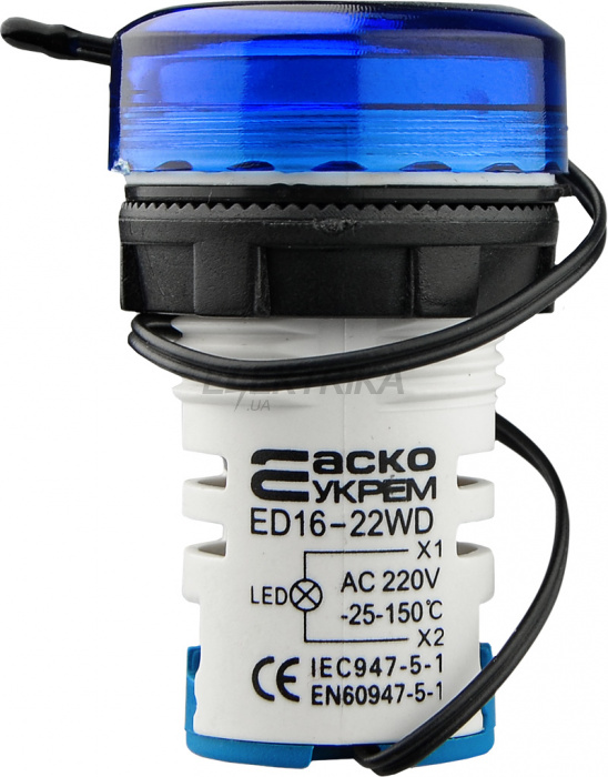 Термометр цифровий АСКО-УКРЕМ ED16-22 WD -25 С - 150 С синій (A0190010044)