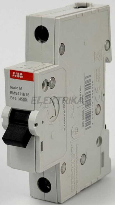 Автоматичний вимикач ABB basic M 1P B16 (2CDS641041R0165)