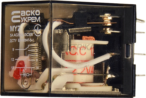 Реле проміжне АСКО-УКРЕМ МY2 (AC 12 V) (A0090010026)