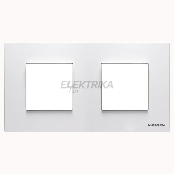 Рамка 2-постова базова Zenit N2272.1 BL, білий