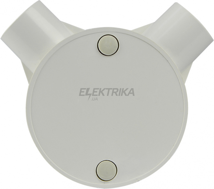 Коробка монтажна АСКО-УКРЕМ кругла 2 відводи для труби d20mm (A0070050029)