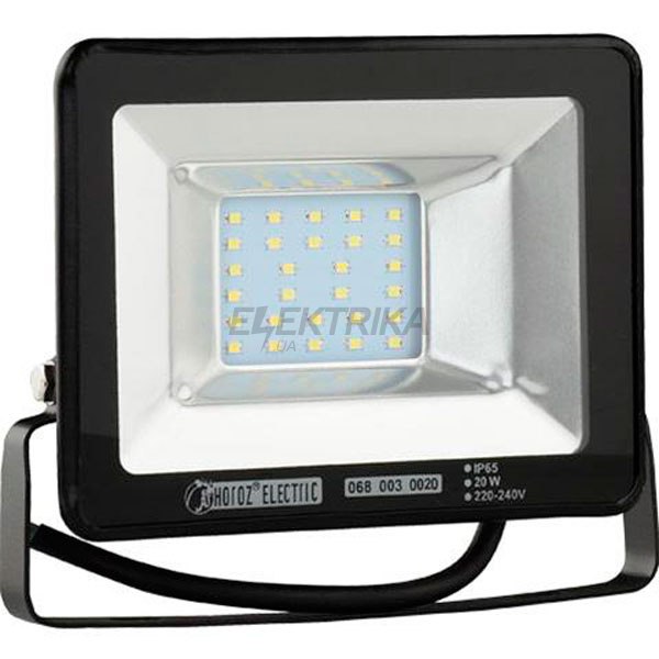 Прожектор світлодіодний 20w LED 6400k IP65
