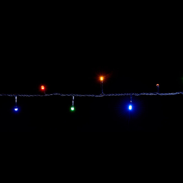 Гірлянда внутрішня DELUX STRING З 100LED 5m мульти/чорний IP20 (90009496)