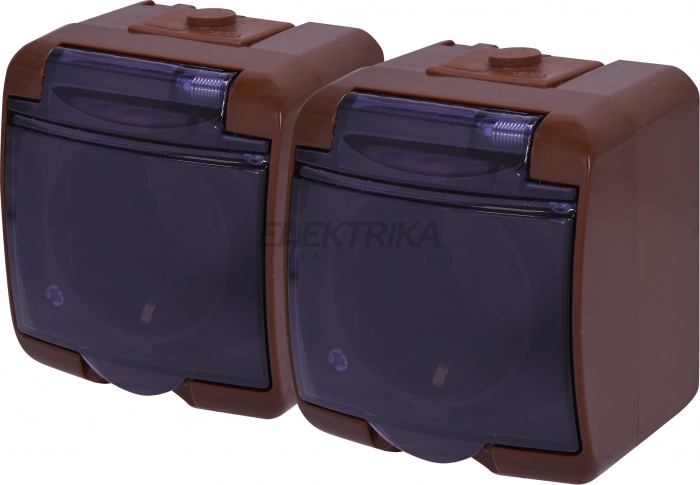 Розетка ETI RHE-2SD-KR 004668053
