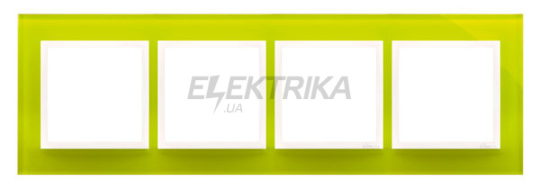 Рамка скляна 4-поста Simon 54, лаймовий сорбет, вставка біла
