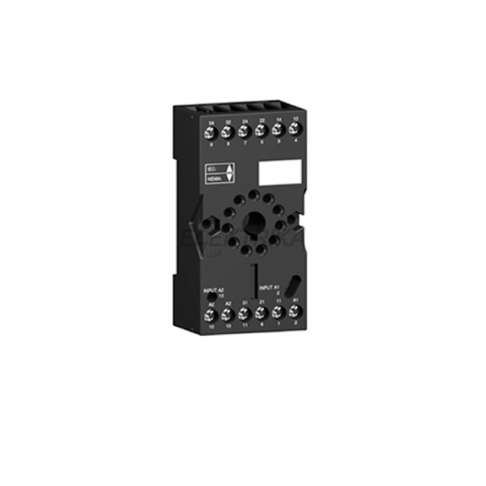 Розетка Schneider Electric Harmony, Socket, для RUMC3 relays, 10 A, screw connectors, mixed contact RUZC3M