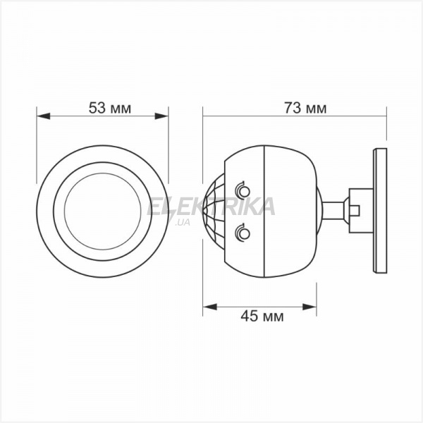 Датчик руху та освітлення VIDEX VL-SPS27W 1200W інфрачервоний (VL-SPS27W)