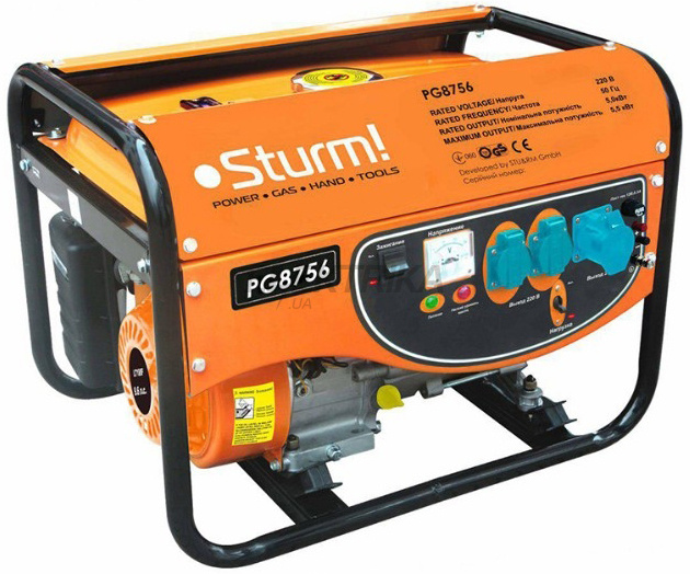 Бензиновий генератор Sturm 5500 Вт (PG8756)