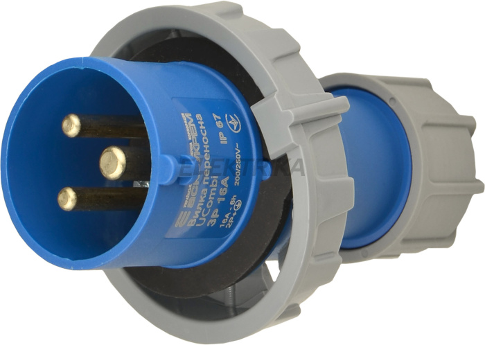 Вилка переносна серії UCombi  3P 16А IP 67 (A0080010103)