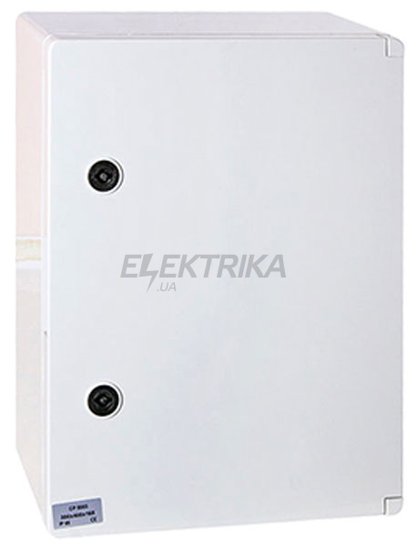 Шафа удароміцна з АБС-пластику e.plbox.250.330.130.blank 250х330х130мм IP65