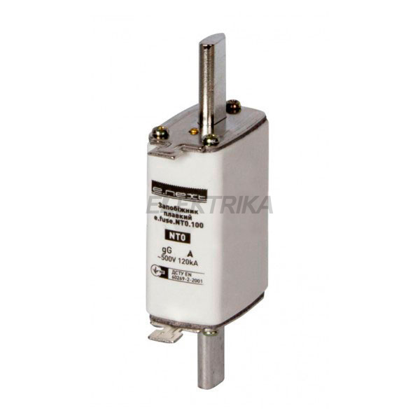 Запобіжник плавкий e.fuse.NT0.63, габарит 0, 63А