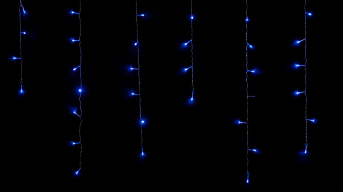 Гірлянда внутрішня DELUX ICICLE З 100LED 3,2х0,7m синій/прозорий IP20 (90015253)