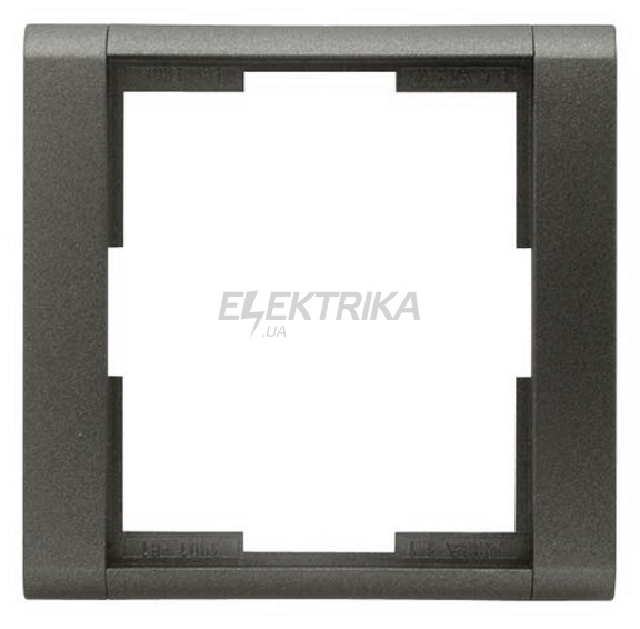 Рамка 1-постова чорний металік, Time, Elektro-Praga