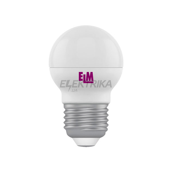 Лампа світлодіодна сферична D45 4W PA11 E27 4000 ELM