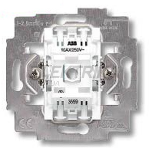 Механізм 1-клавішного вимикача, 10A, 230V, Elektro-Praga