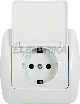 Розетка E.NEXT e.install.stand.810С c з/к з кришкою з рамкою (s035028)