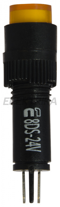 Сигнальна арматура АСКО-УКРЕМ AD22E-8DS 24V АC/DC жовтий (A0140030171)
