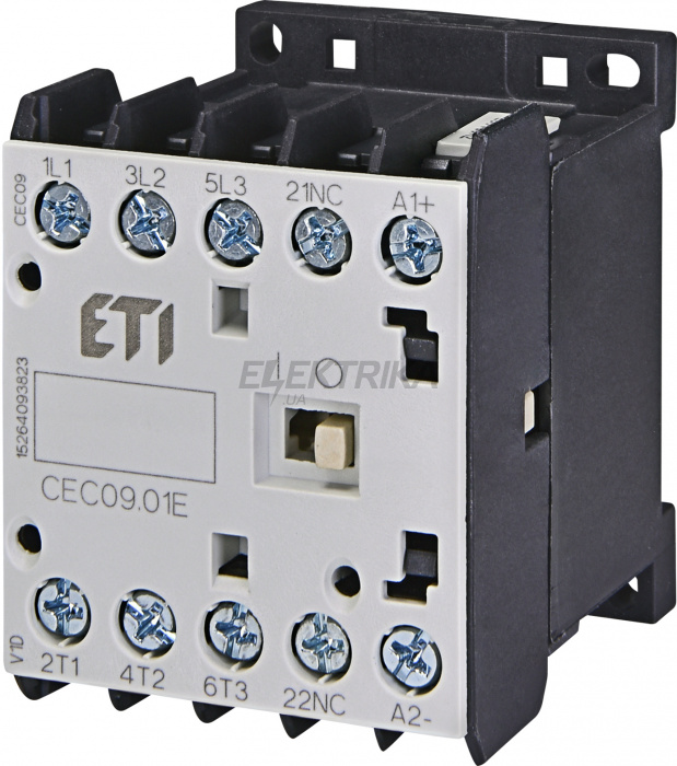 Мініатюрний контактор ETI CEC09.01-400V-50/60Hz 004641073