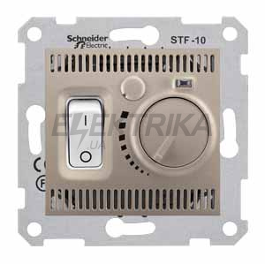 Термостат для теплої підлоги Schneider Electric Sedna титан (SDN6000368)