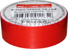 Ізолента e.tape.stand.10.red, червона (10м)