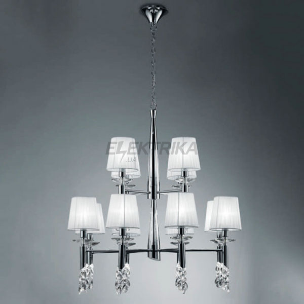 Люстра підвісна Mantra TIFFANY CHROME 3850