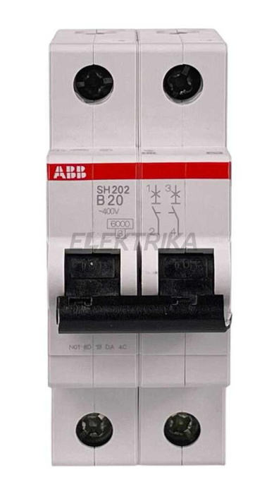 Автоматичний вимикач ABB SH202-B20 (2CDS212001R0205)