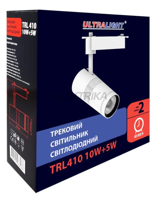 Світильник трековий світлодіодний Ultralight TRL410 чорний 10+5Вт (51534)