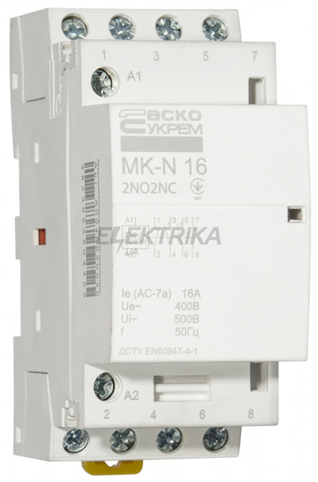 Контактор модульний АСКО-УКРЕМ MK-N 4P 16A 2NO2NC (A0040030028)