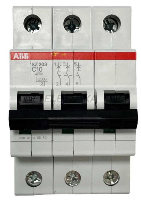 Автоматичний вимикач ABB SZ203-C10 (2CDS253025R0104)
