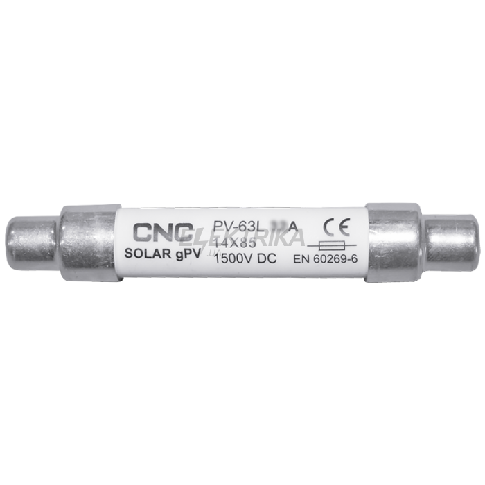 Запобіжник CNC PV-63L 25А solar gPV 14х85 1500В DС (Б00033776)