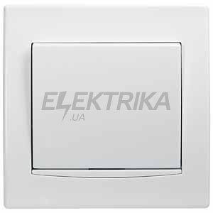Вимикач 1-клавішний Anya, білий, 16 А, Schneider Electric
