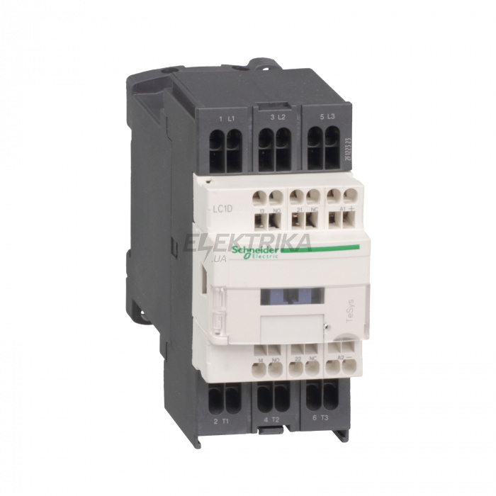 Контактор Schneider Electric Контактор D 3P, 12А, НО + НЗ, 220В, 50/60ГЦ, пружинний LC1D123M7